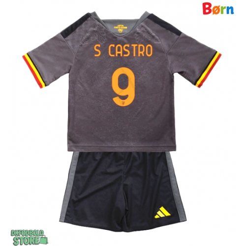 AS Roma Santiago Castro #9 Replika Babytøj Tredje sæt Børn 2026-27 Kortærmet (+ Korte bukser)